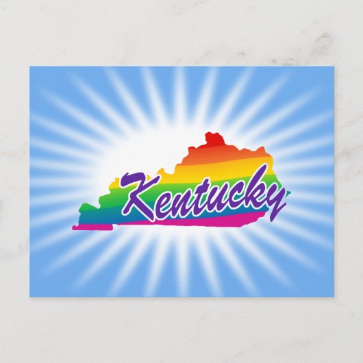 Regenboogstaat Kentucky Briefkaart (Voorkant)
