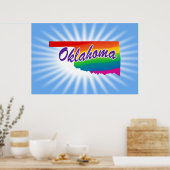 Regenboogstaat Oklahoma Poster (Keuken)