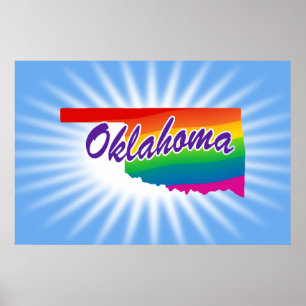Regenboogstaat Oklahoma Poster