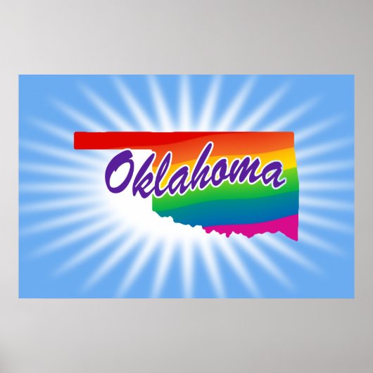 Regenboogstaat Oklahoma Poster (Voorkant)