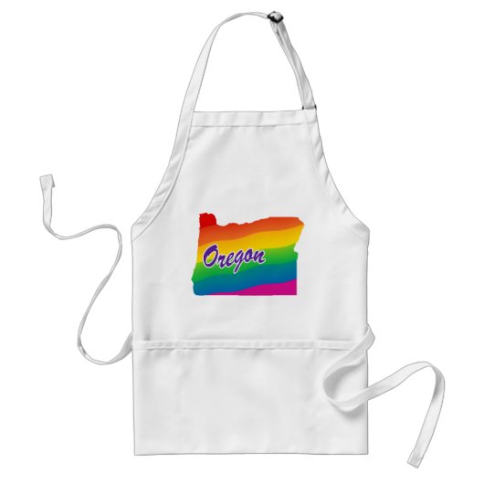 Regenboogstaat Oregon Standaard Schort (Voorkant)