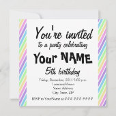 Regenboogstaffelkaart Kaart (Achterkant)