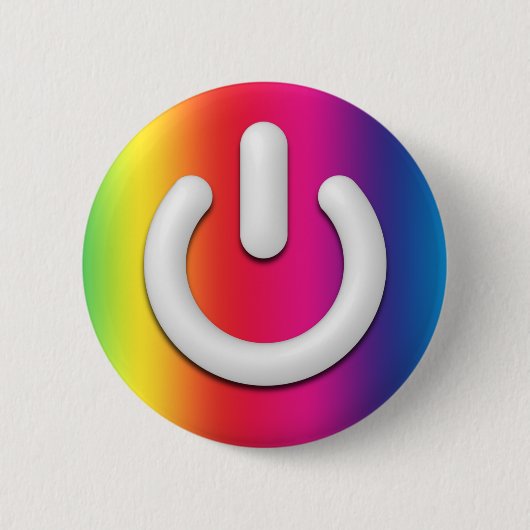 Regenboogstand-by Button - Verticaal (Voorkant)