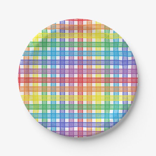 Regenboogstang Papieren Bordje (Voorkant)