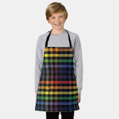 Regenboogstang Schort (Gedragen)