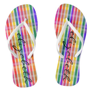 Regenboogstang Teenslippers