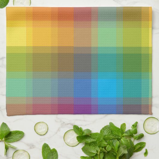 Regenboogstang Theedoek (Gevouwen)