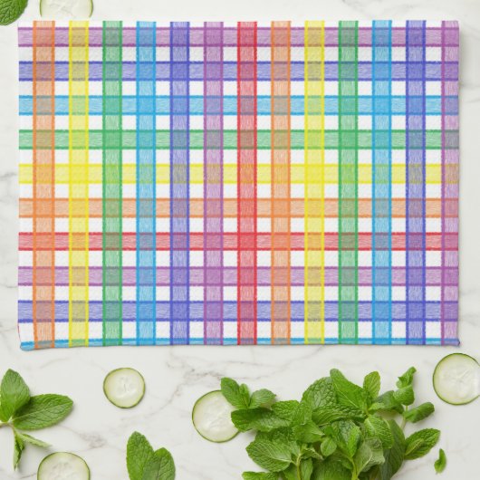 Regenboogstang Theedoek (Gevouwen)