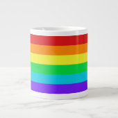 Regenboogstapes 1 Jumbo-Mok Grote Koffiekop (Voorkant)