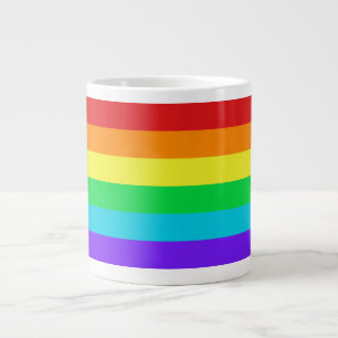 Regenboogstapes 1 Jumbo-Mok Grote Koffiekop