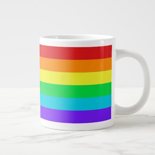 Regenboogstapes 1 Jumbo-Mok Grote Koffiekop (Rechts)