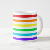 Regenboogstapes 2 Jumbo-Mok Grote Koffiekop (Voorkant rechts)
