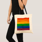 Regenboogstapes van 1970 tote bag (Voorkant (product))