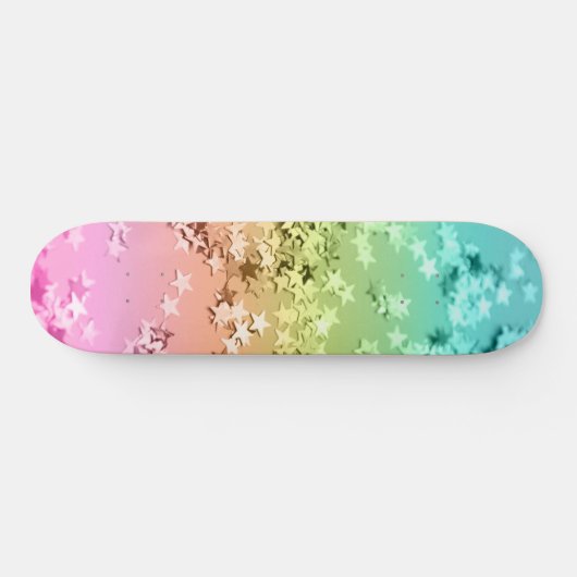 Regenboogstaren Glitter #1 #sjiny Persoonlijk Skateboard (Horizontaal)