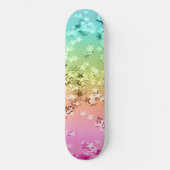 Regenboogstaren Glitter #1 #sjiny Persoonlijk Skateboard (Voorkant)