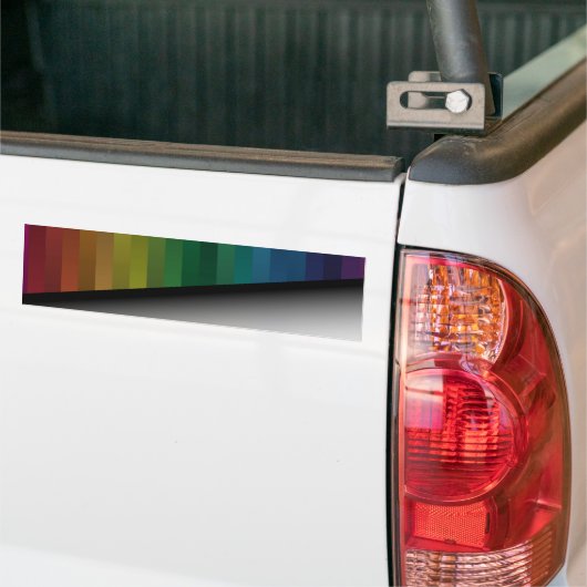 Regenboogstaven Bumpersticker (Op Truck)