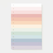 Regenboogstaven genummerd post-it® notes (Voorkant)