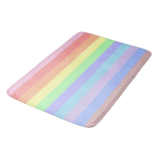 Regenboogstaven voor pastel badmat (Gekanteld)