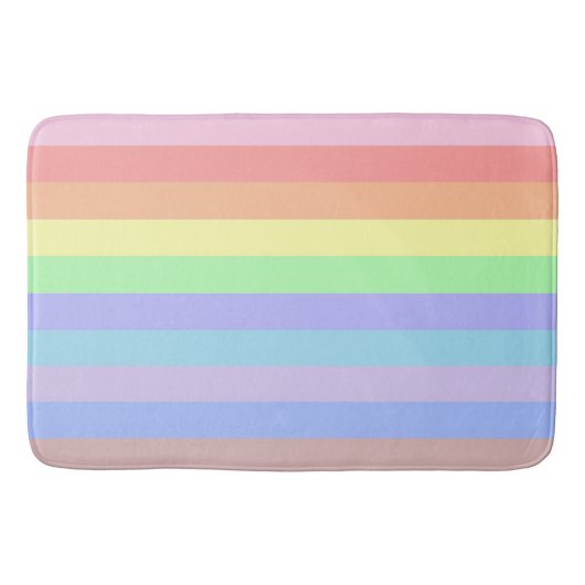Regenboogstaven voor pastel badmat (Voorkant)