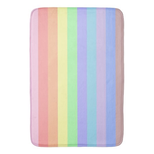 Regenboogstaven voor pastel badmat (Voorkant Verticaal)
