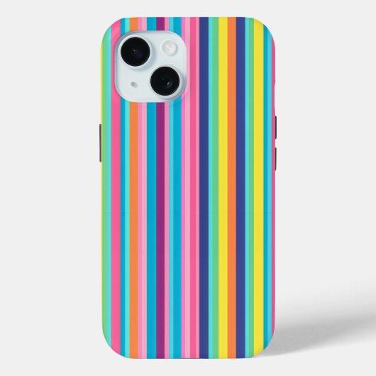 Regenboogstaven voor pastel Case-Mate iPhone case (Achterkant)