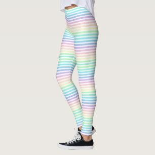 Regenboogstaven voor pastel leggings