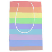 Regenboogstaven voor pastel medium cadeauzakje (Voorkant)