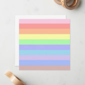Regenboogstaven voor pastel notitiekaartje (Voorkant / Achterkant in situ)