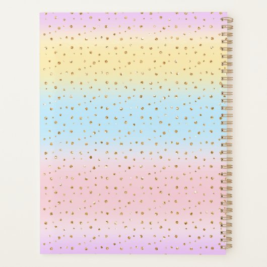 Regenboogstaven voor pastel planner (Achterkant)