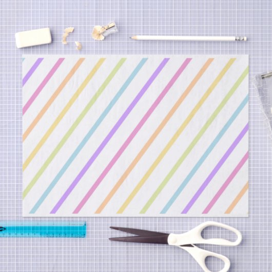 Regenboogstaven voor pastel tissuepapier (Craft)