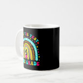 Regenboogsteen de testdag derde klas testdag koffiemok (Voorkant links)