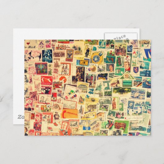 Regenboogstempels Briefkaart (Voorkant / Achterkant)