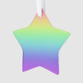 Regenboogster kerstversiering ornament (voorkant)