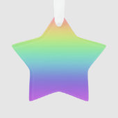Regenboogster kerstversiering ornament (voorkant)