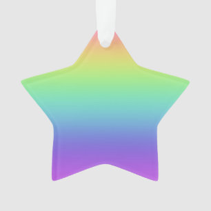 Regenboogster kerstversiering ornament