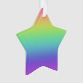 Regenboogster kerstversiering ornament (voorkant)