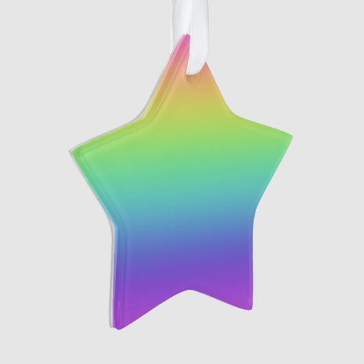 Regenboogster kerstversiering ornament (voorkant)