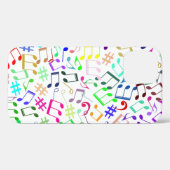 regenboogster muzieknoten rockstar Case-Mate iPhone case (Achterkant (horizontaal))