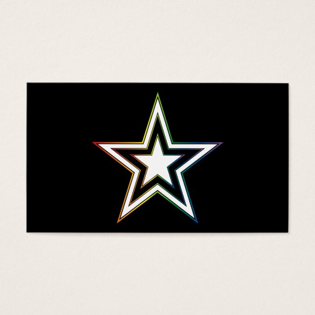 regenboogster visitekaartjes (Voorkant)