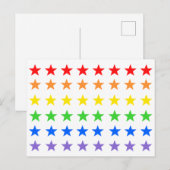 Regenboogsterren Briefkaart (Voorkant / Achterkant)