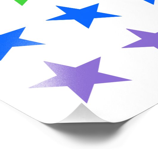 Regenboogsterren Foto Afdruk (Hoek)