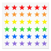 Regenboogsterren Foto Afdruk (Voorkant)