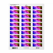 Regenboogsterren Hemelse Digitale Kunst Etiket (Full Sheet)