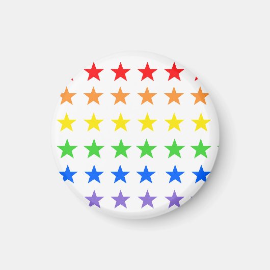 Regenboogsterren Magneet (Voorkant)
