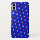 regenboogsterren op blauw Case-Mate iPhone case (Achterkant)