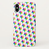 regenboogsterren op witte Hoesje-Mate iPhone case (Achterkant)