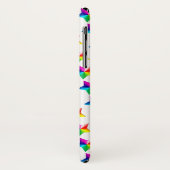 regenboogsterren op witte Hoesje-Mate iPhone case (Achterkant/links)