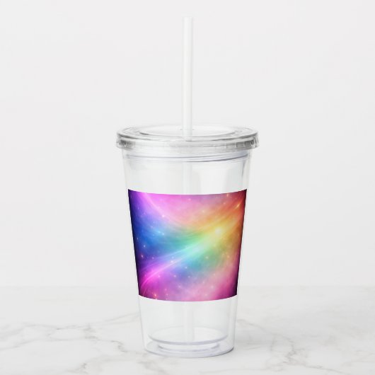 Regenboogsterrenstelsel Acryl Drinkbeker (Voorkant)
