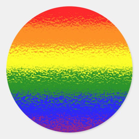 Regenboogsticker Ronde Sticker (Voorkant)