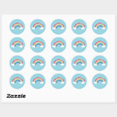 Regenboogsticker Ronde Sticker (Vel)